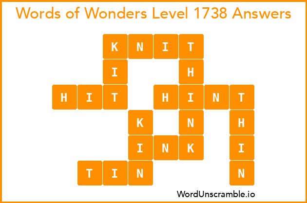 Words of Wonders Level 1738 Answers