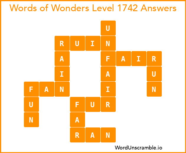 Words of Wonders Level 1742 Answers