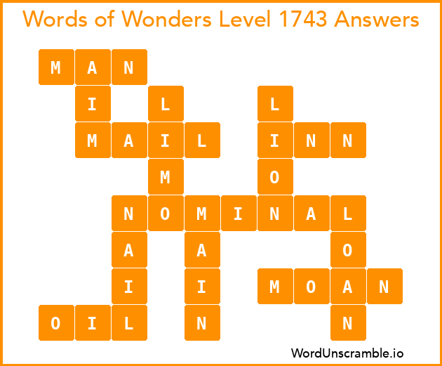 Words of Wonders Level 1743 Answers
