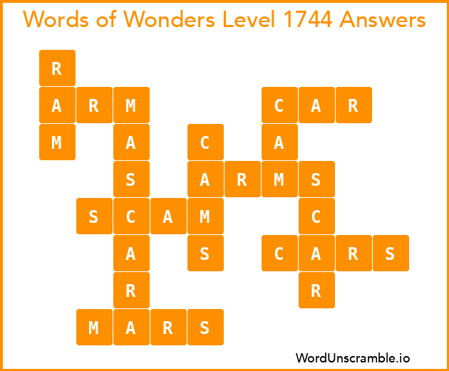 Words of Wonders Level 1744 Answers