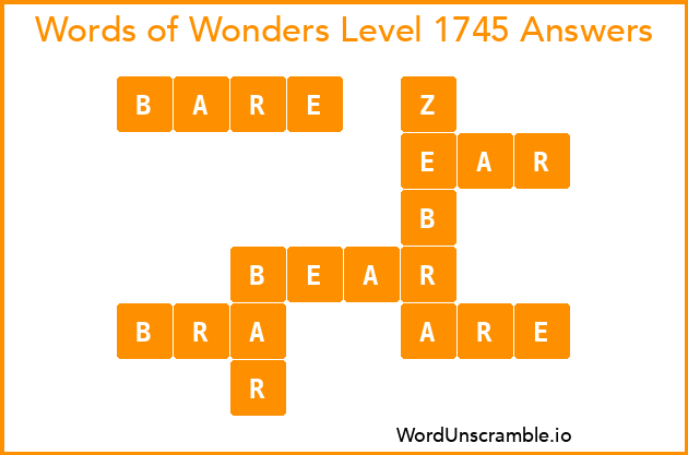 Words of Wonders Level 1745 Answers
