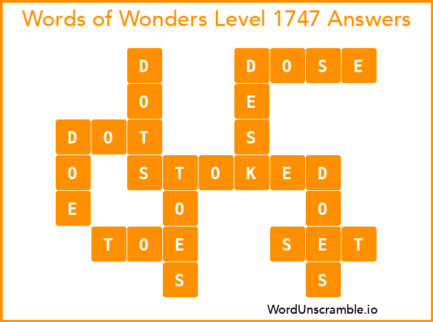 Words of Wonders Level 1747 Answers