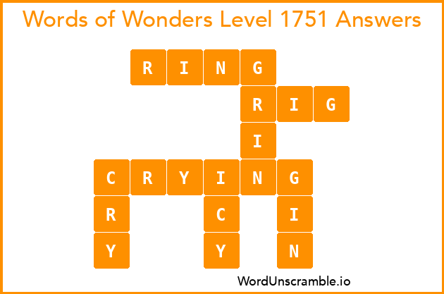 Words of Wonders Level 1751 Answers