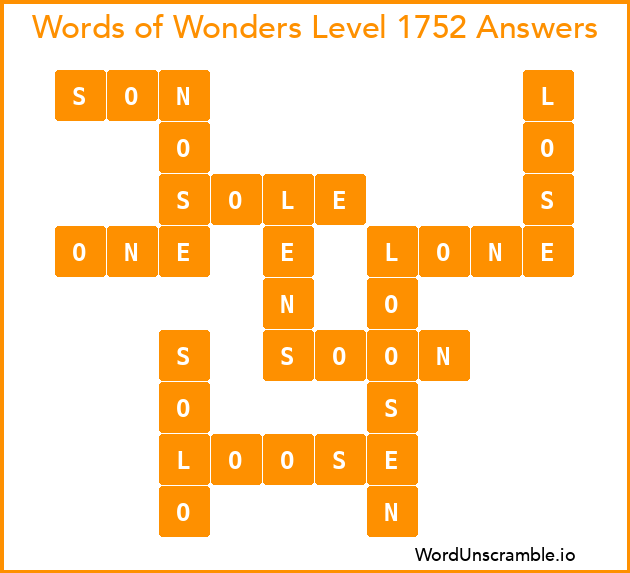 Words of Wonders Level 1752 Answers