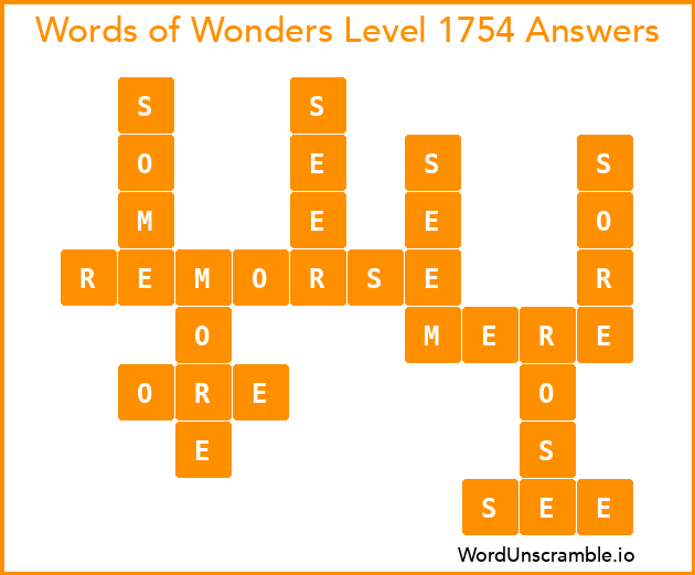 Words of Wonders Level 1754 Answers