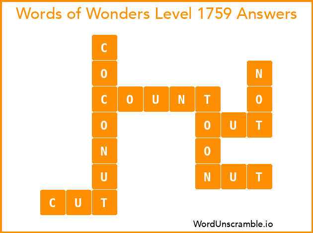 Words of Wonders Level 1759 Answers