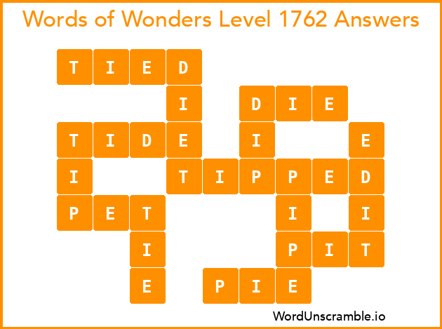 Words of Wonders Level 1762 Answers
