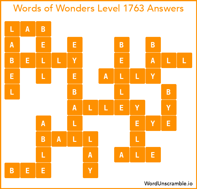 Words of Wonders Level 1763 Answers