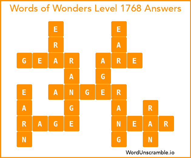 Words of Wonders Level 1768 Answers