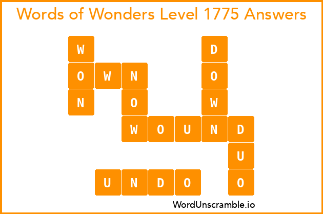 Words of Wonders Level 1775 Answers