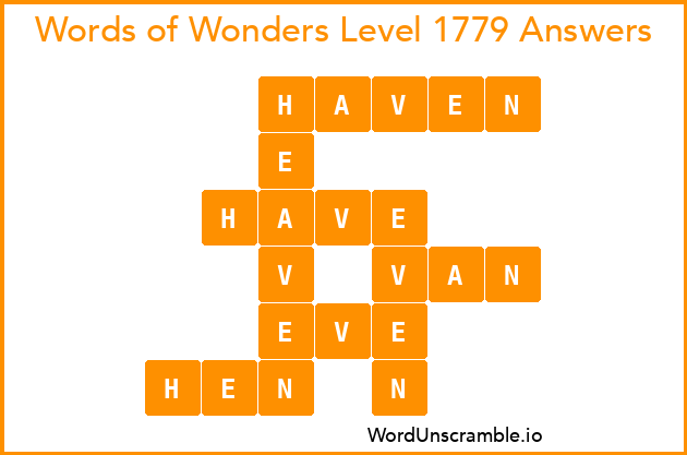 Words of Wonders Level 1779 Answers