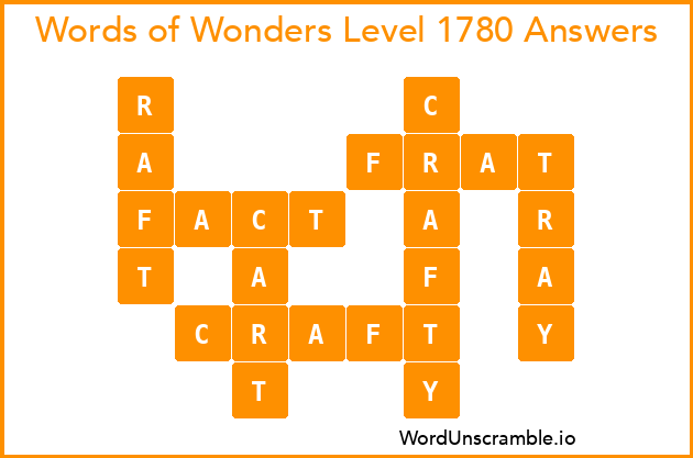 Words of Wonders Level 1780 Answers