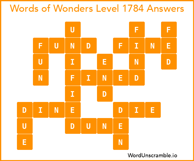 Words of Wonders Level 1784 Answers