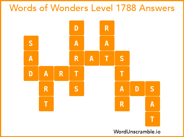 Words of Wonders Level 1788 Answers