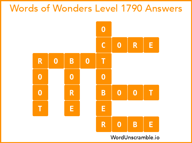 Words of Wonders Level 1790 Answers