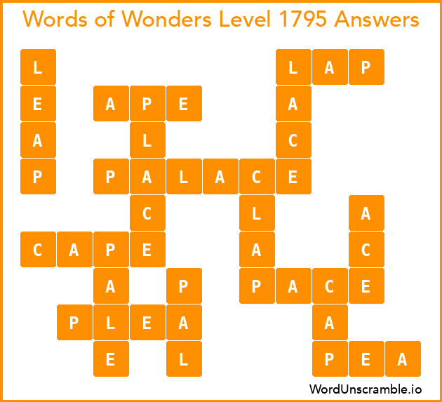 Words of Wonders Level 1795 Answers