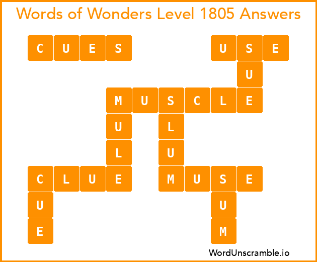 Words of Wonders Level 1805 Answers