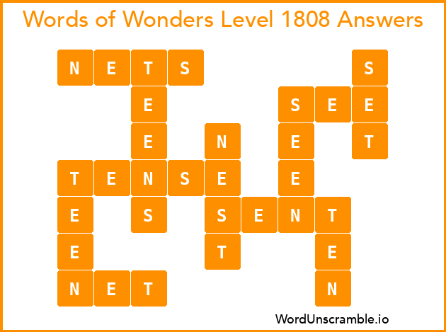 Words of Wonders Level 1808 Answers