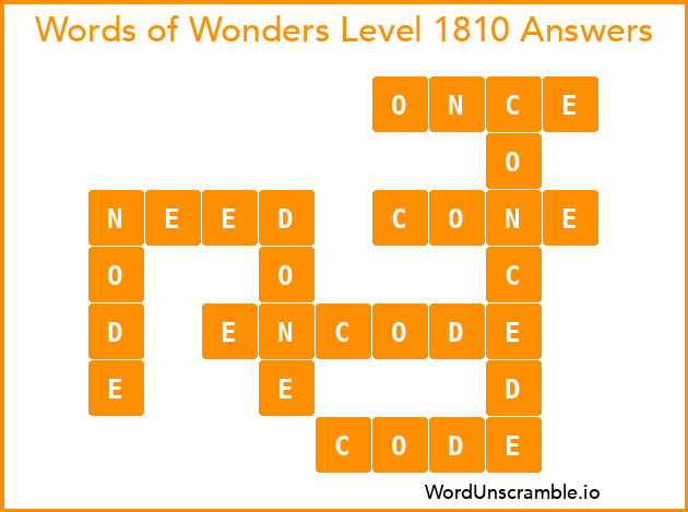 Words of Wonders Level 1810 Answers