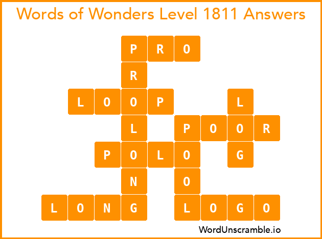 Words of Wonders Level 1811 Answers