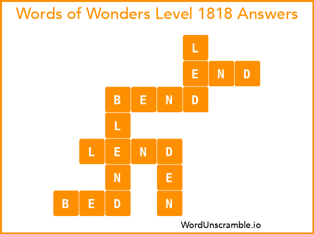 Words of Wonders Level 1818 Answers