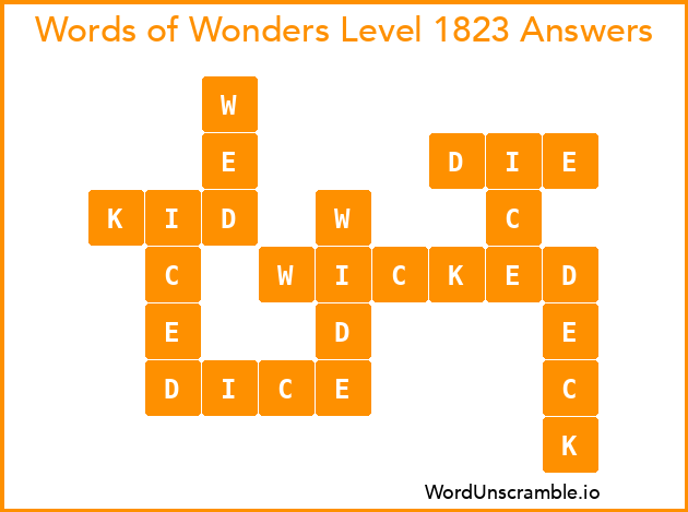 Words of Wonders Level 1823 Answers