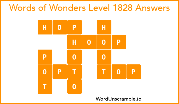 Words of Wonders Level 1828 Answers