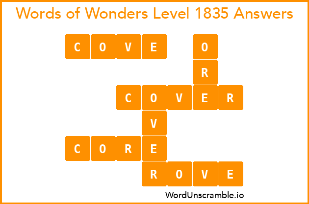 Words of Wonders Level 1835 Answers