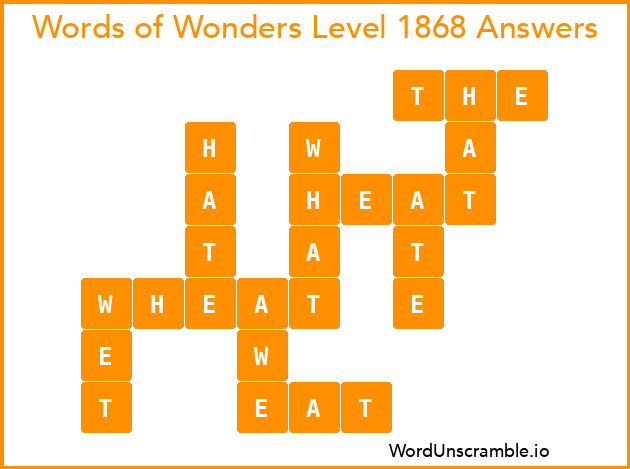 Words of Wonders Level 1868 Answers