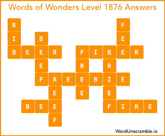 Words of Wonders Level 1876 Answers