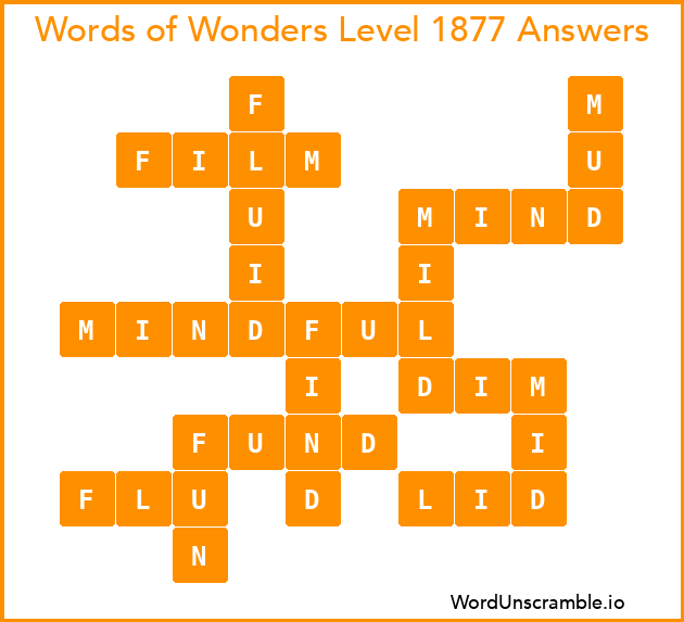 Words of Wonders Level 1877 Answers