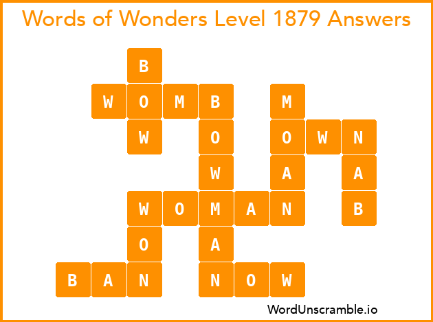 Words of Wonders Level 1879 Answers