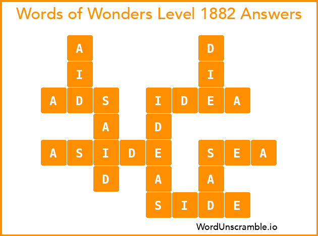 Words of Wonders Level 1882 Answers