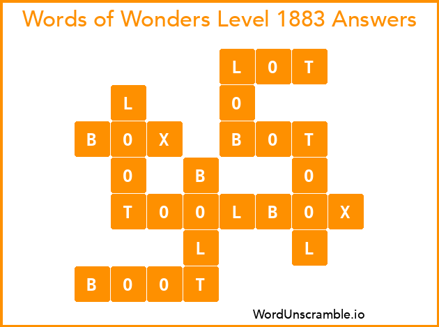 Words of Wonders Level 1883 Answers