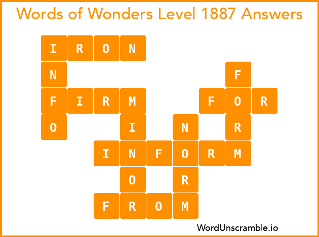 Words of Wonders Level 1887 Answers