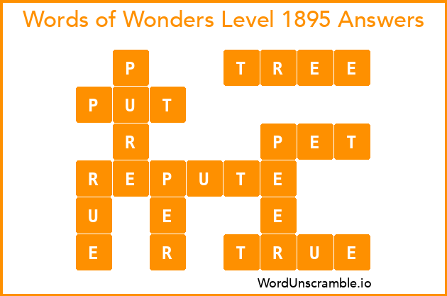 Words of Wonders Level 1895 Answers