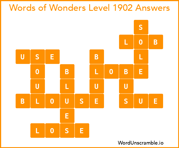 Words of Wonders Level 1902 Answers