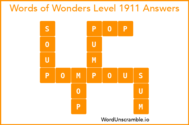 Words of Wonders Level 1911 Answers