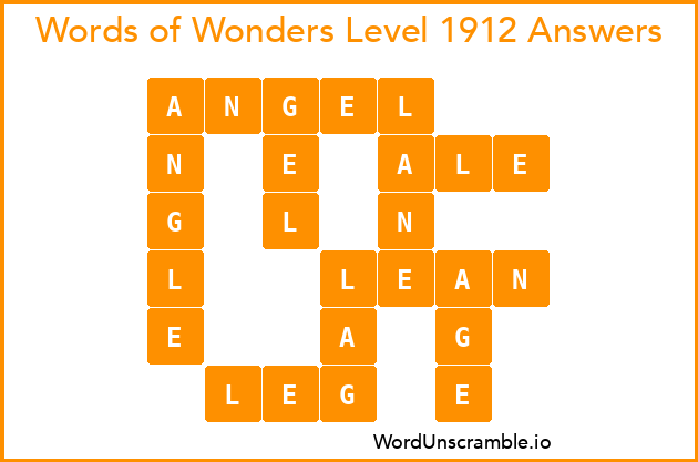 Words of Wonders Level 1912 Answers