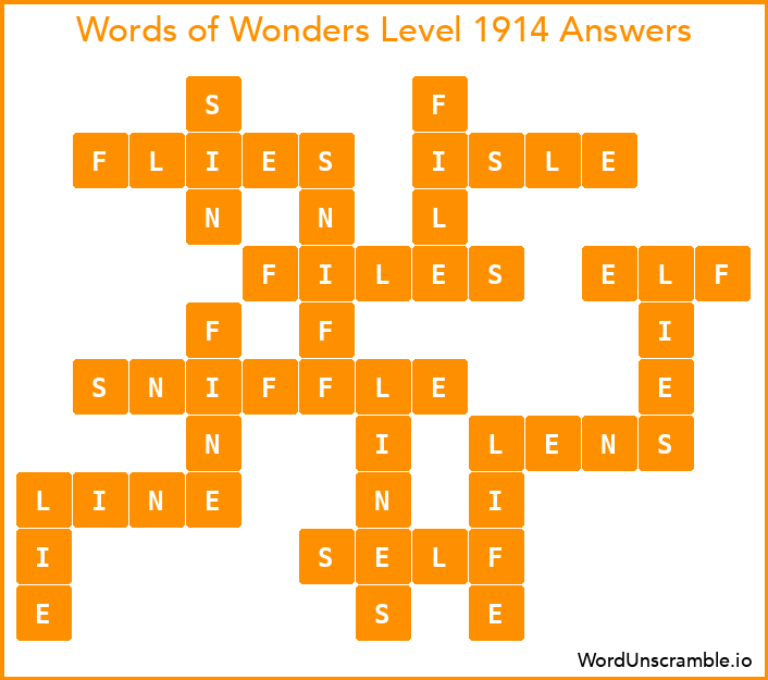 Words of Wonders Level 1914 Answers