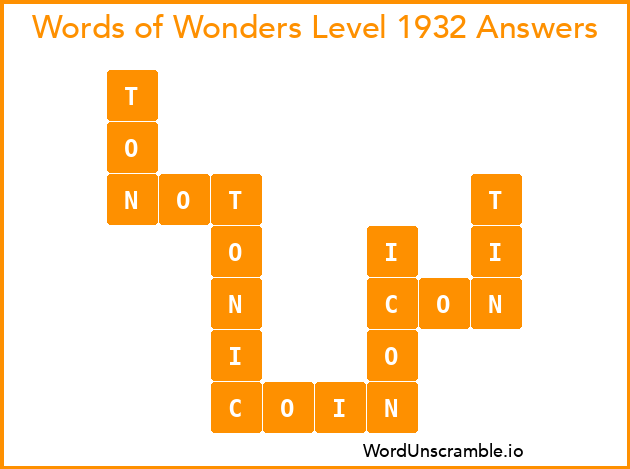 Words of Wonders Level 1932 Answers