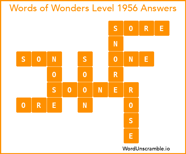 Words of Wonders Level 1956 Answers