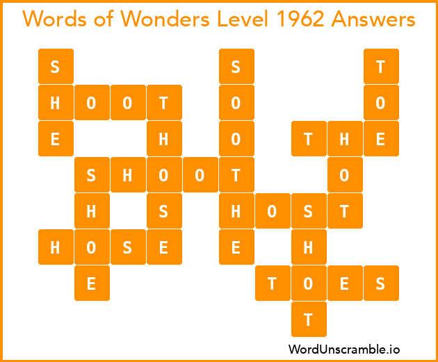 Words of Wonders Level 1962 Answers
