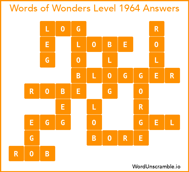 Words of Wonders Level 1964 Answers