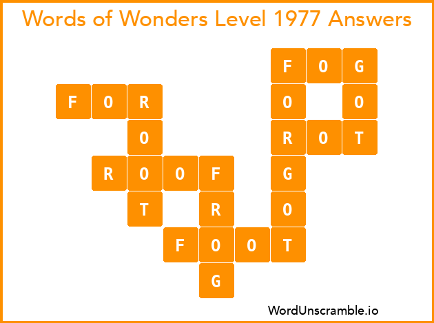 Words of Wonders Level 1977 Answers