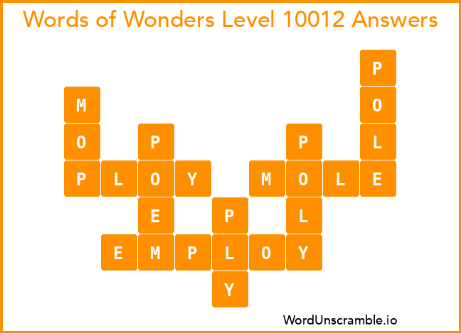 Words of Wonders Level 10012 Answers