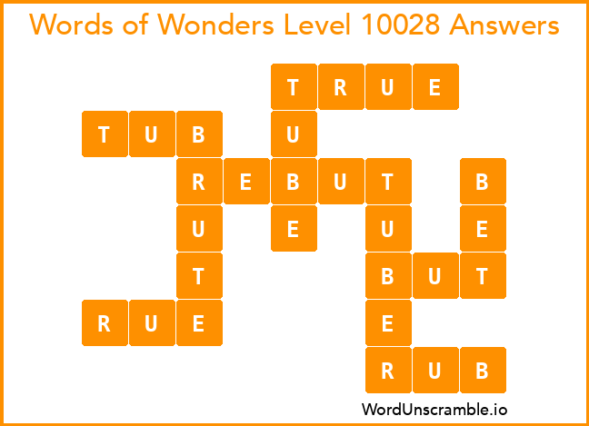Words of Wonders Level 10028 Answers