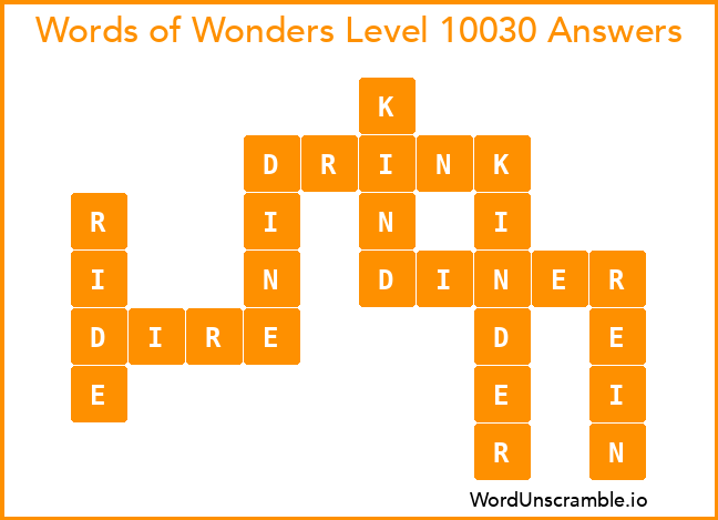 Words of Wonders Level 10030 Answers