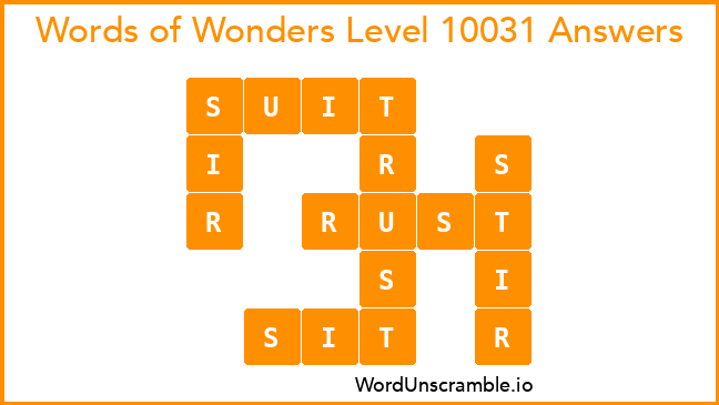 Words of Wonders Level 10031 Answers