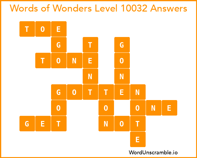 Words of Wonders Level 10032 Answers